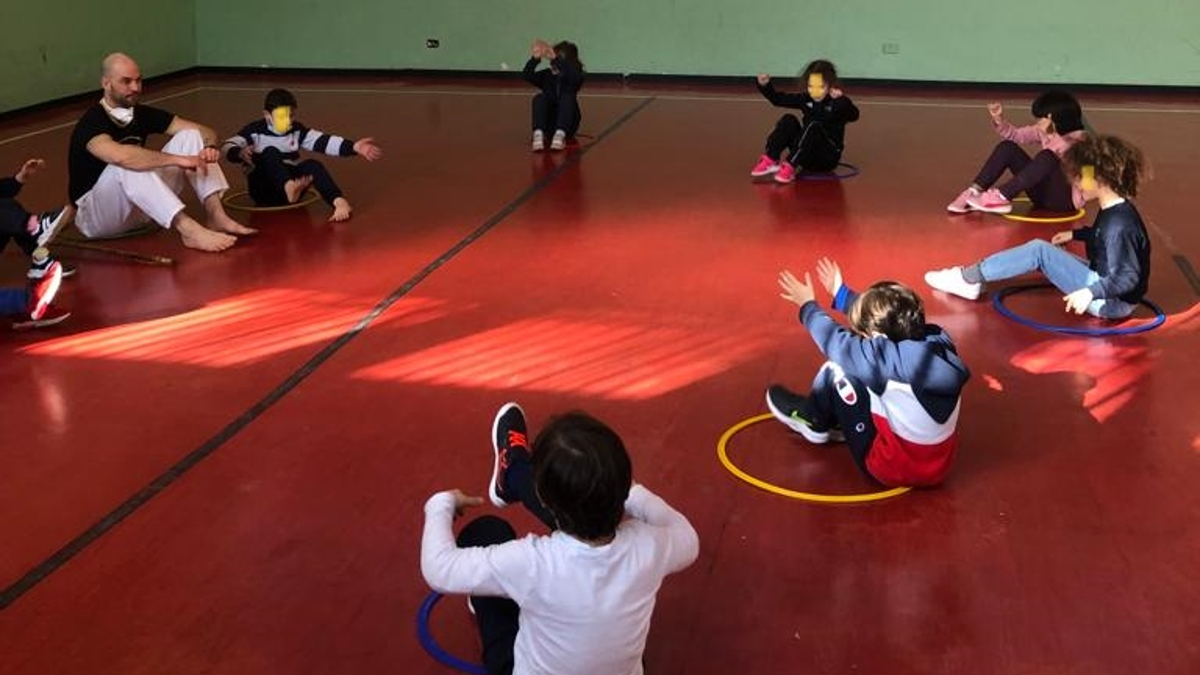 leizone di Capoeira a scuola ebraica