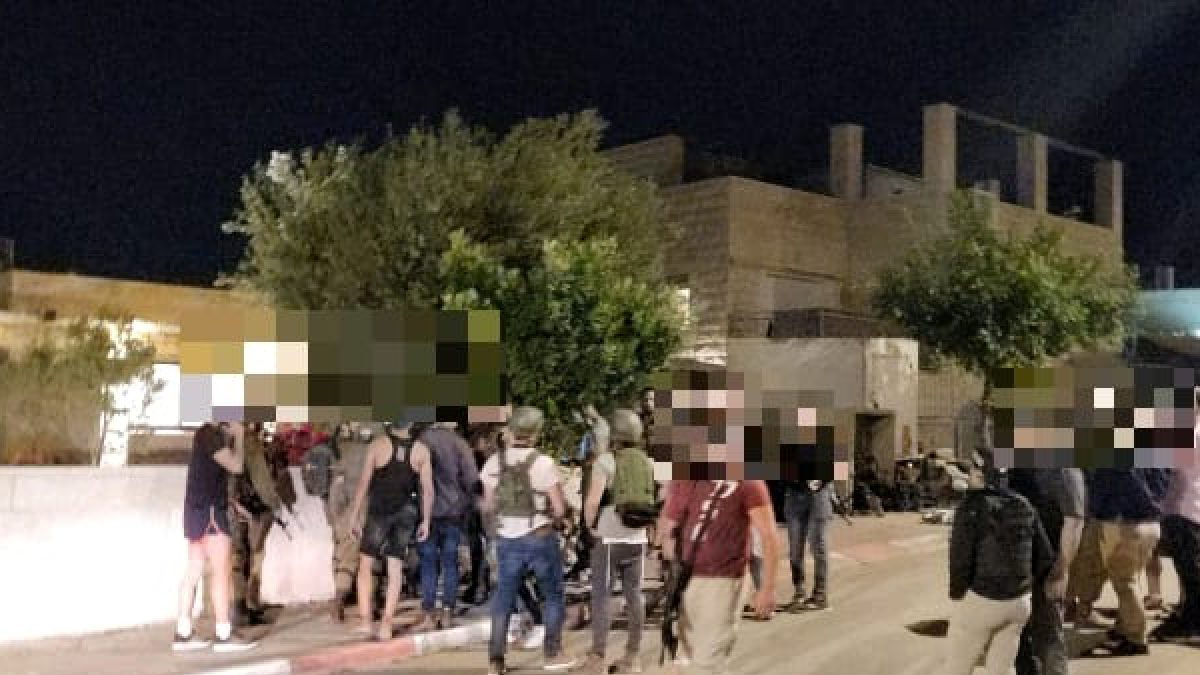La scena dell'attentato a Tekoa l'8 maggio 2022 (credit foto: TPS. Fonte: The Jewish Press)