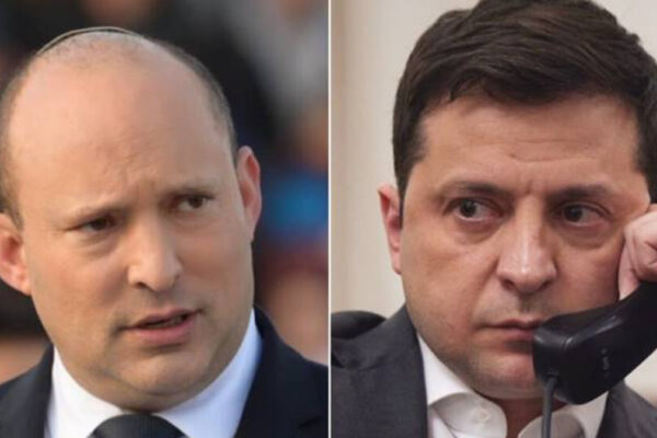 Da sinistra Naftali Bennett e Volodymyr Zelensky