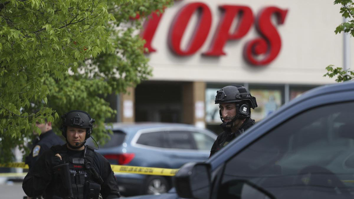 Il supermercato Tops a Buffalo dove è avvenuto l'attacco