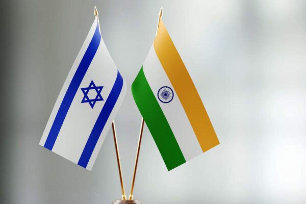 Bandiere di India e Israele