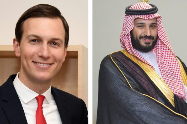 Jared Kushner e il principe saudita Mohammed Bin Salmen