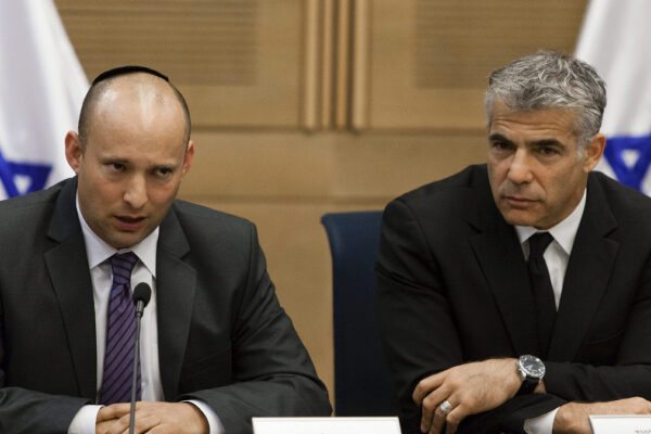 Da sinistra Naftali Bennett e Yair Lapid