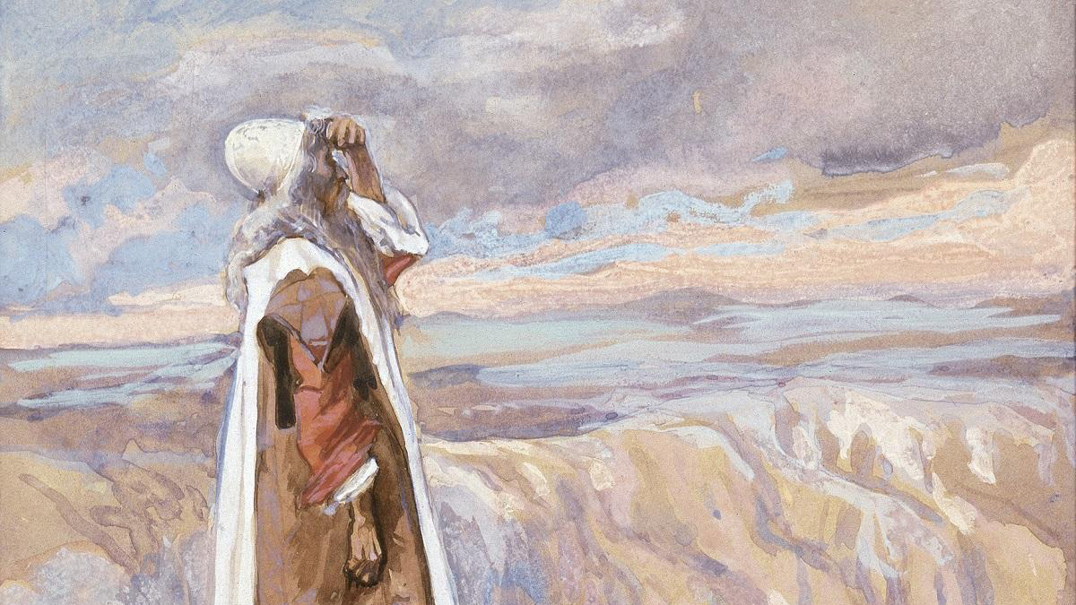 Mosè guarda da lontano la terra Promessa, James Tissot, 1902