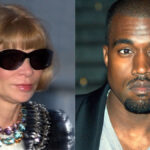 Anna Wintour (sx) e Kayne West
