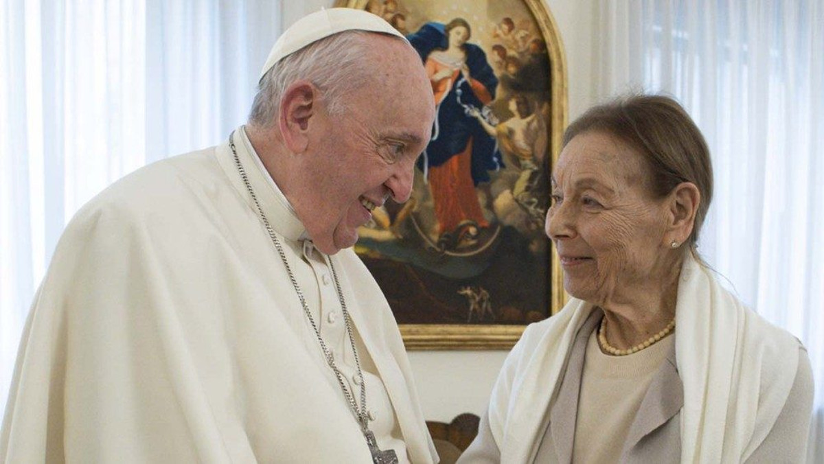 Edith Bruck e Papa Francesco