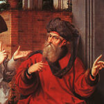 Sara, Abramo e l'angelo, di Jan Provoost (1520)