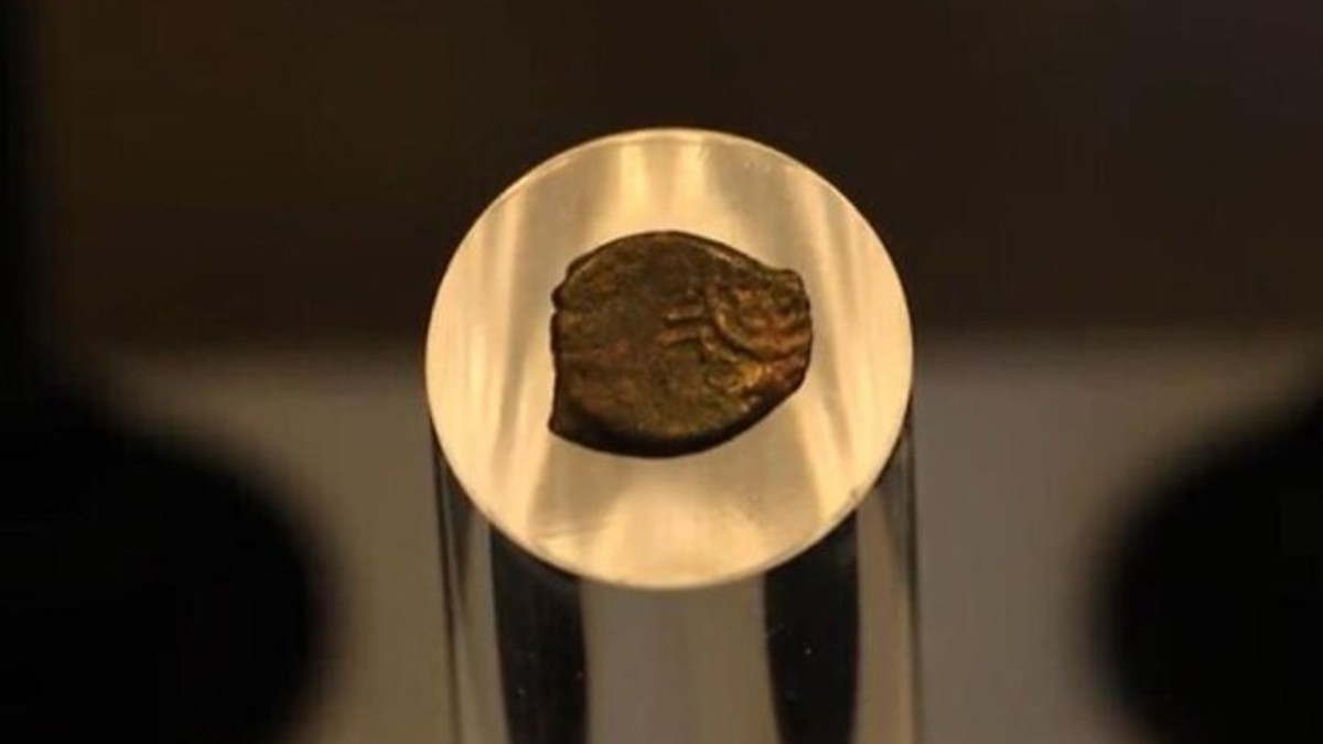Moneta antica (Emil Algam/Israel Antiquities Authority)