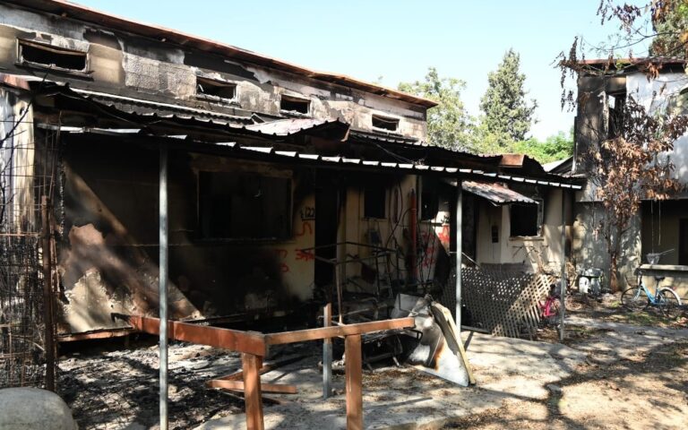 Uno dei kibbutzim devastati il 7 ottobre (Foto: Ariel Katzover, GPO)