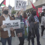 Manifestazione filopalestinese a Toronto del 2021, foto del Times of Israel