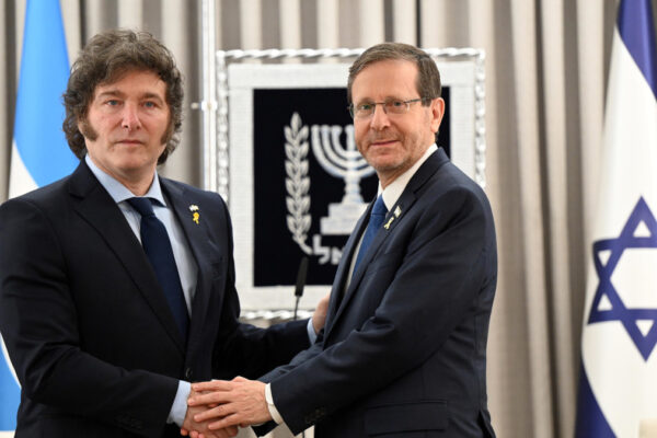 Javier Milei con Isaac Herzog