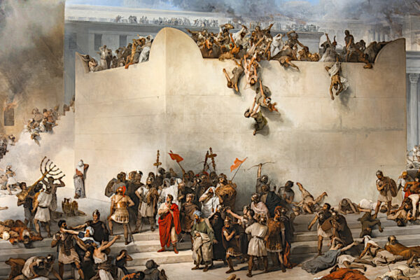 La distruzione del tempio di Gerusalemme di Francesco Hayez (1867)