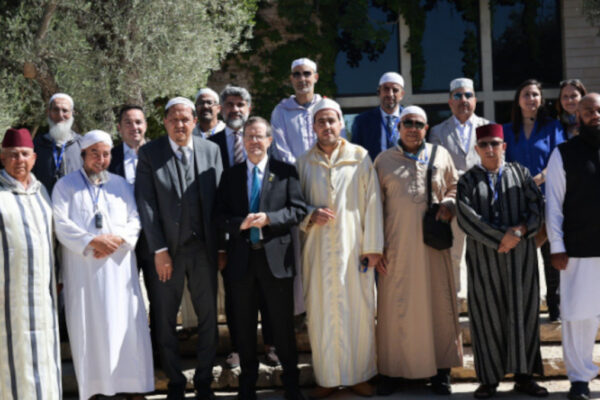 imam europei con il presidente israeliano Isaac Herzog (screenshot)