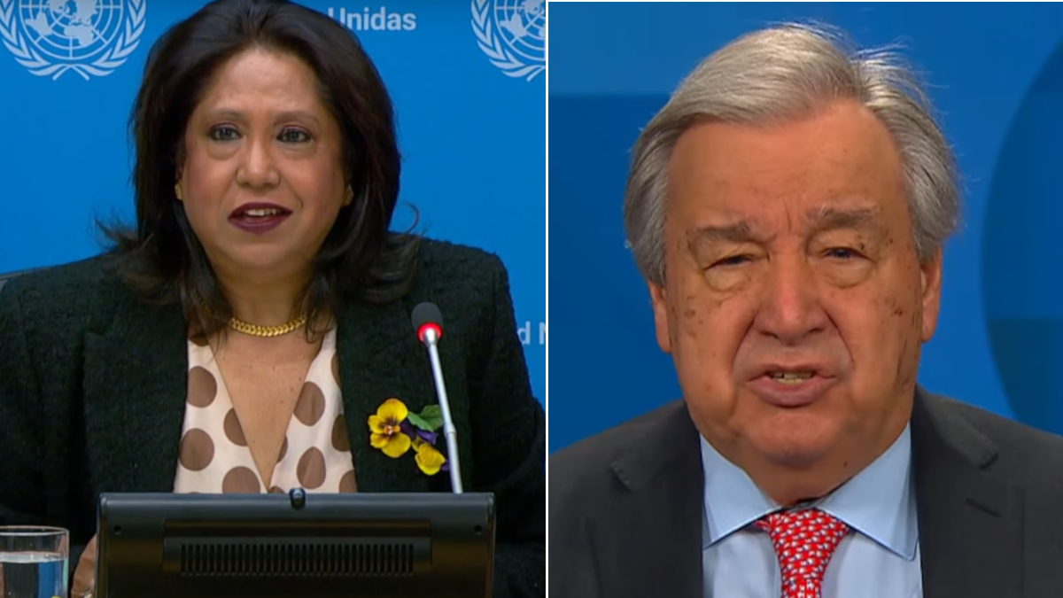 Da sinistra Pramila Patten e Antonio Guterres