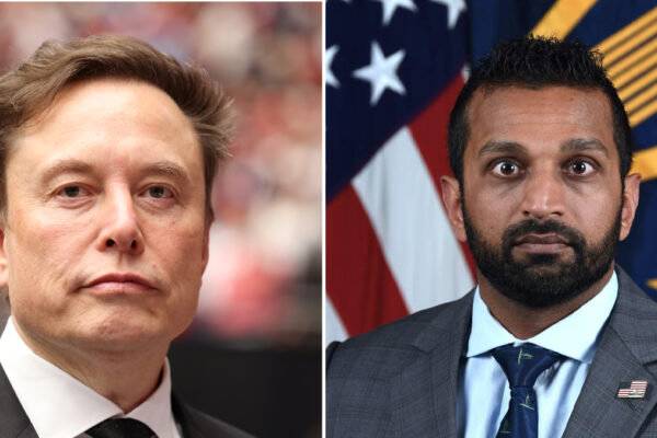 Da sinistra Elon Musk e Kash Patel (FBI)
