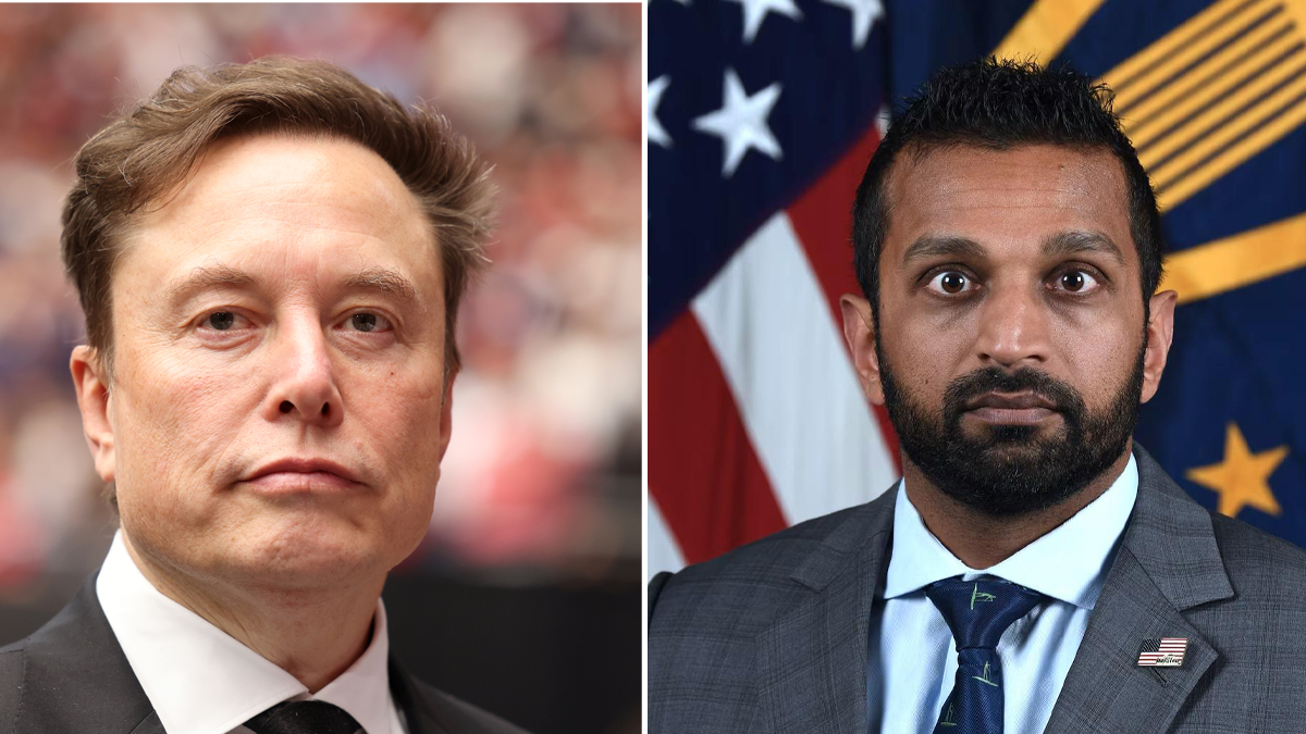 Da sinistra Elon Musk e Kash Patel (FBI)