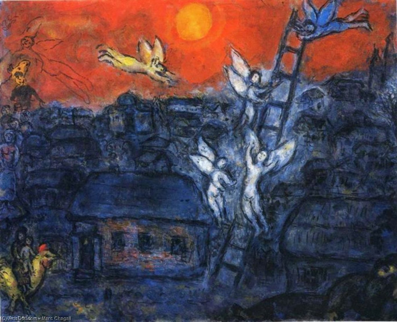 Marc Chagall "La scala di Jacob" (1973)