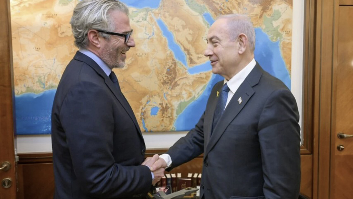 Casey Wasserman e Beniamin Netanyahu