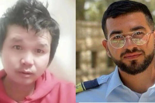 Da sinistra l'ex ostaggio Rudthisak Rinthalak e Ran Gvili