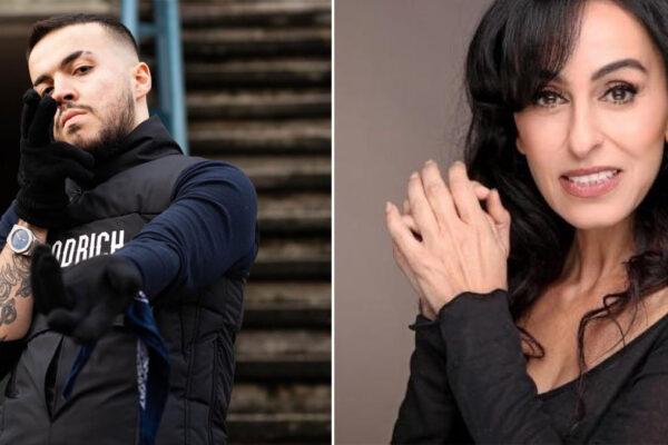 Da sinistra il cantante iraniano 021Kid e la cantante israeliana Rita