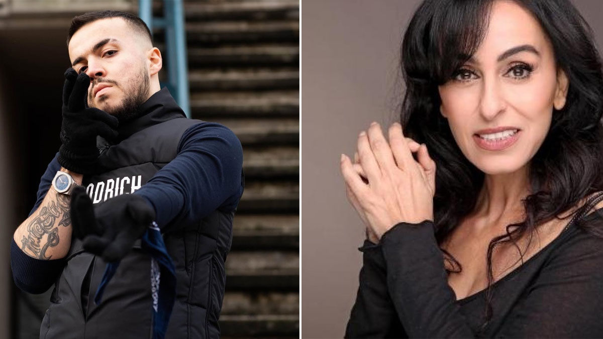 Da sinistra il cantante iraniano 021Kid e la cantante israeliana Rita