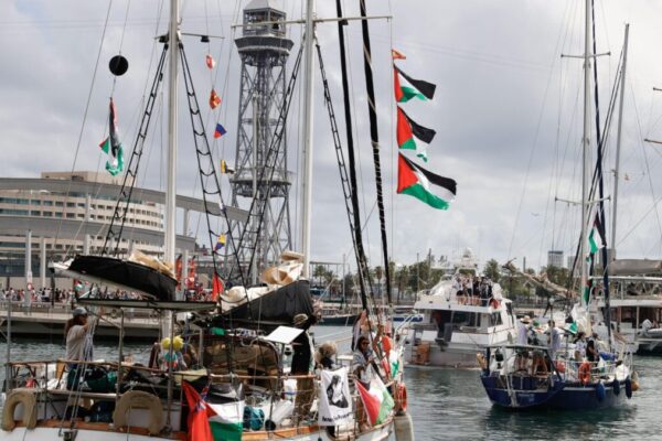 Una nave della Flobal Sumud Flotilla