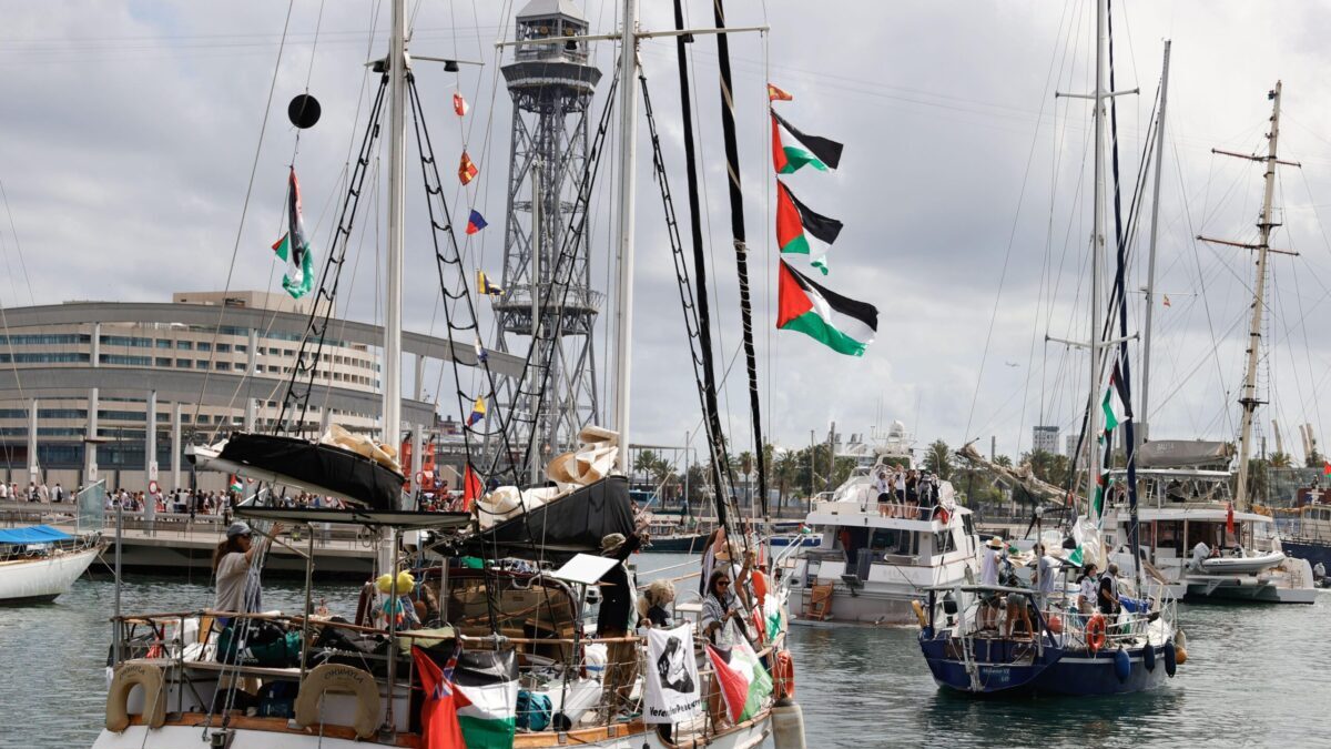 Una nave della Flobal Sumud Flotilla