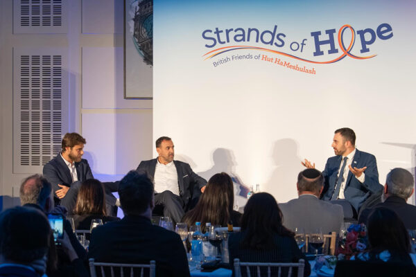 Alon Ohel e Eli Sharabi durante la serata di Strands for hope a Londra