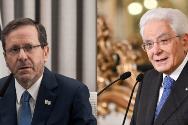 Da sinistra Isaac Herzog e Sergio Matarella