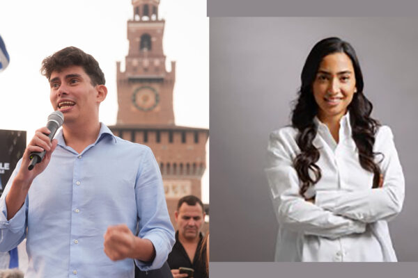 Da sinistra David Fiorentini e Sharon Zarfati