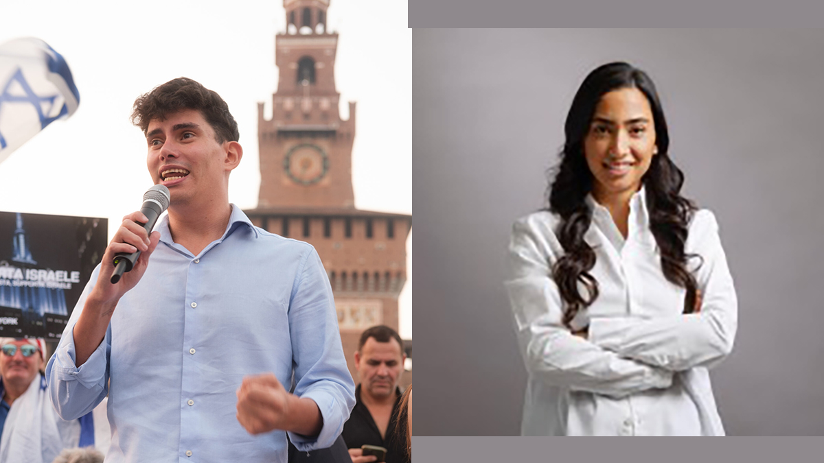 Da sinistra David Fiorentini e Sharon Zarfati