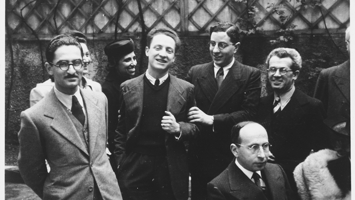 Included right to left are Professor Foa, Rabbi Nathan Cassuto and Professor Tedeschi, all of whom were deported to Auschwitz and perished there. The third woman in the back (hard to see) is Marta Bernstein Navarra. On the far left is Dr. Marcello Cantoni, the school doctor. At the bottom right is Dr. Norsa, professor of philosophy.