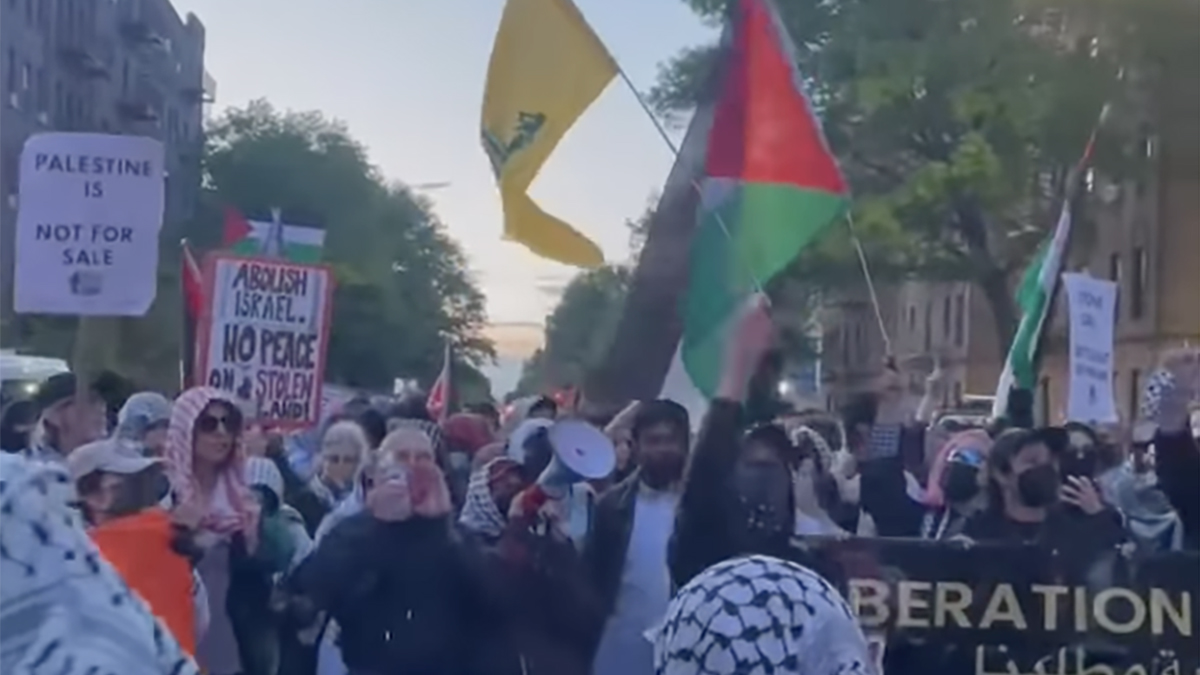 Manifestaizone propalestinese antisionista a Brooklyn l'11 maggio 2026