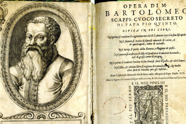 La copertina del libro di Bartolomeo Scappi