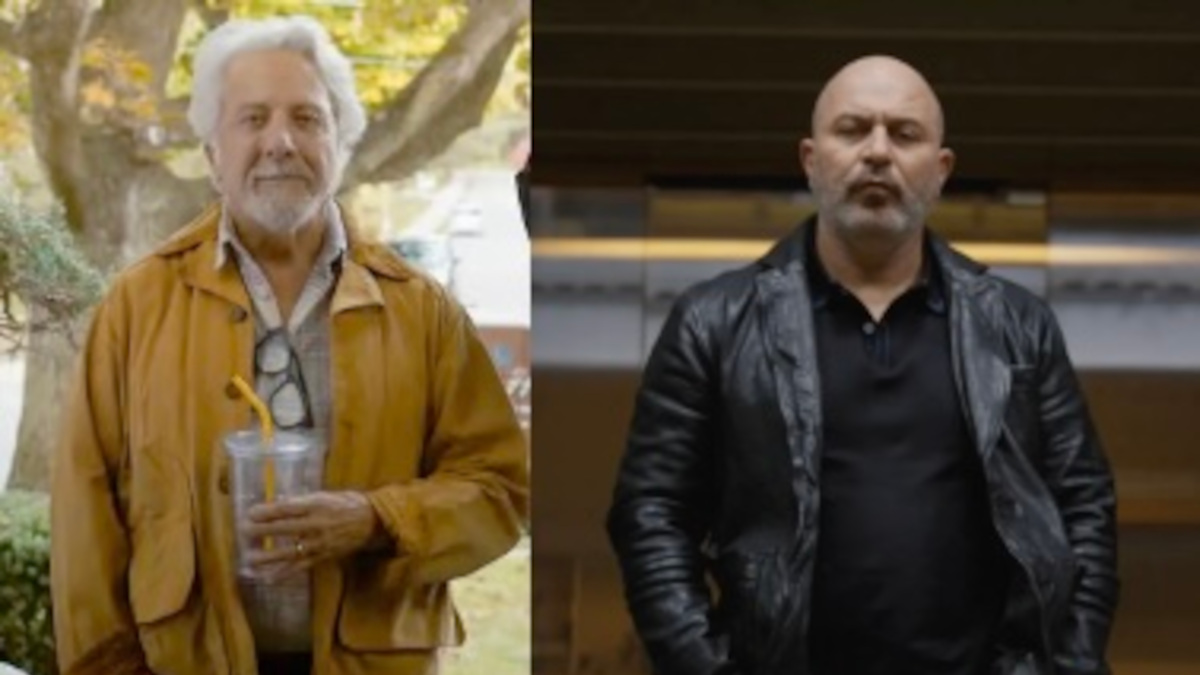 Da sinistra Dustin Hoffmann e Lior Raz
