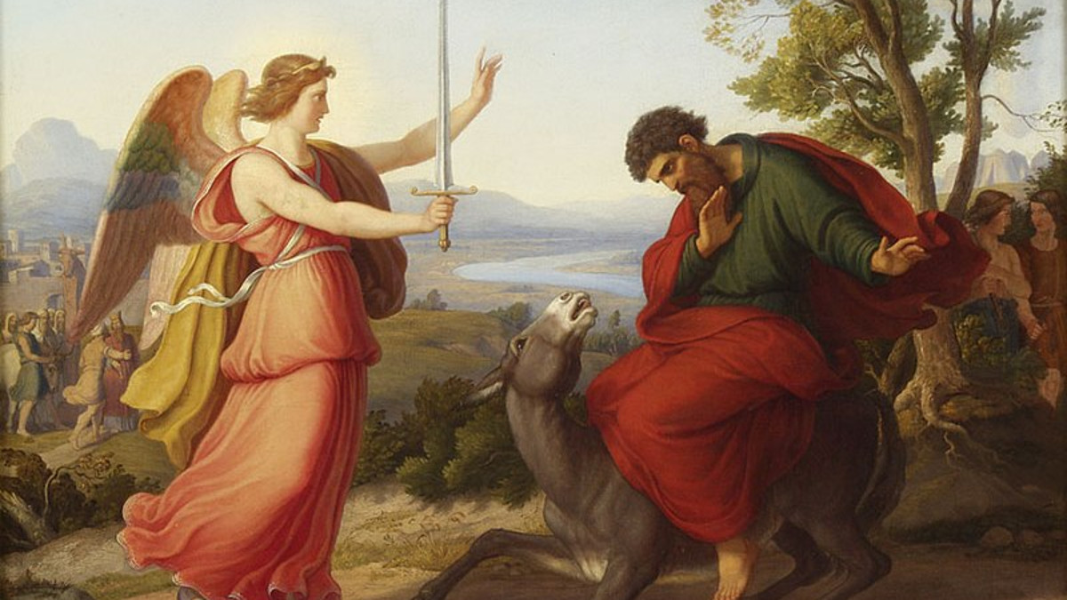 (Gustav Jaeger, Bilam e l’angelo, 1836)