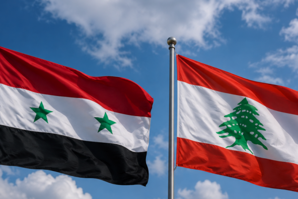 Bandiere di Siria e Libano