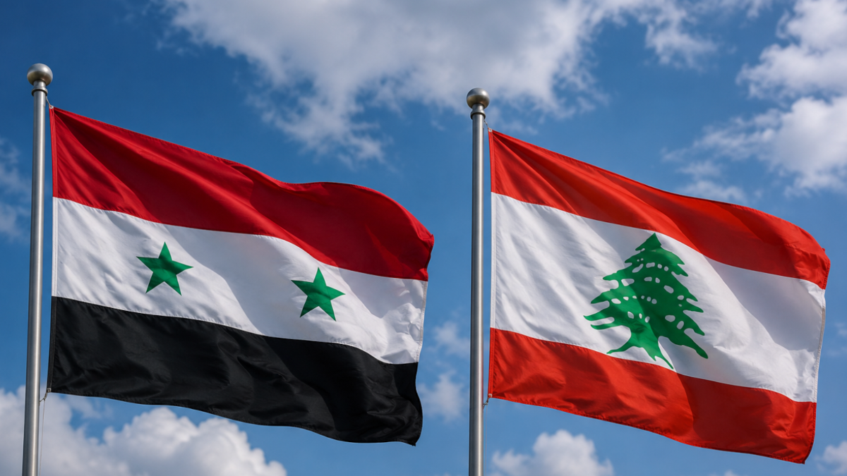Bandiere di Siria e Libano