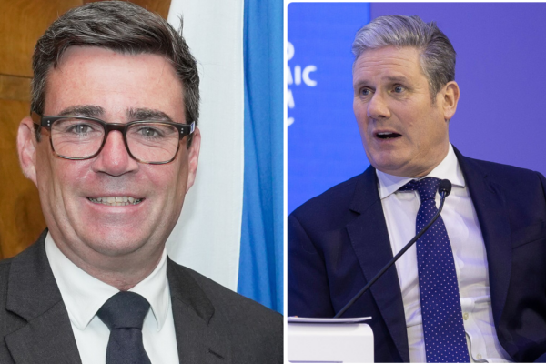 Da sinistra Andy Burnham e Keir Atarmer