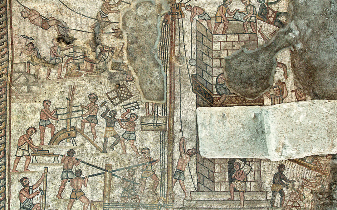 Mosaici nel sito di Huqoq