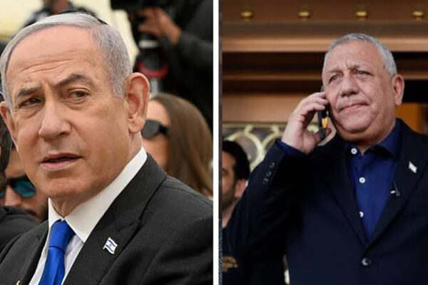 Da sinistra Beniamin Nethanyahu e Gadi Eisenkot