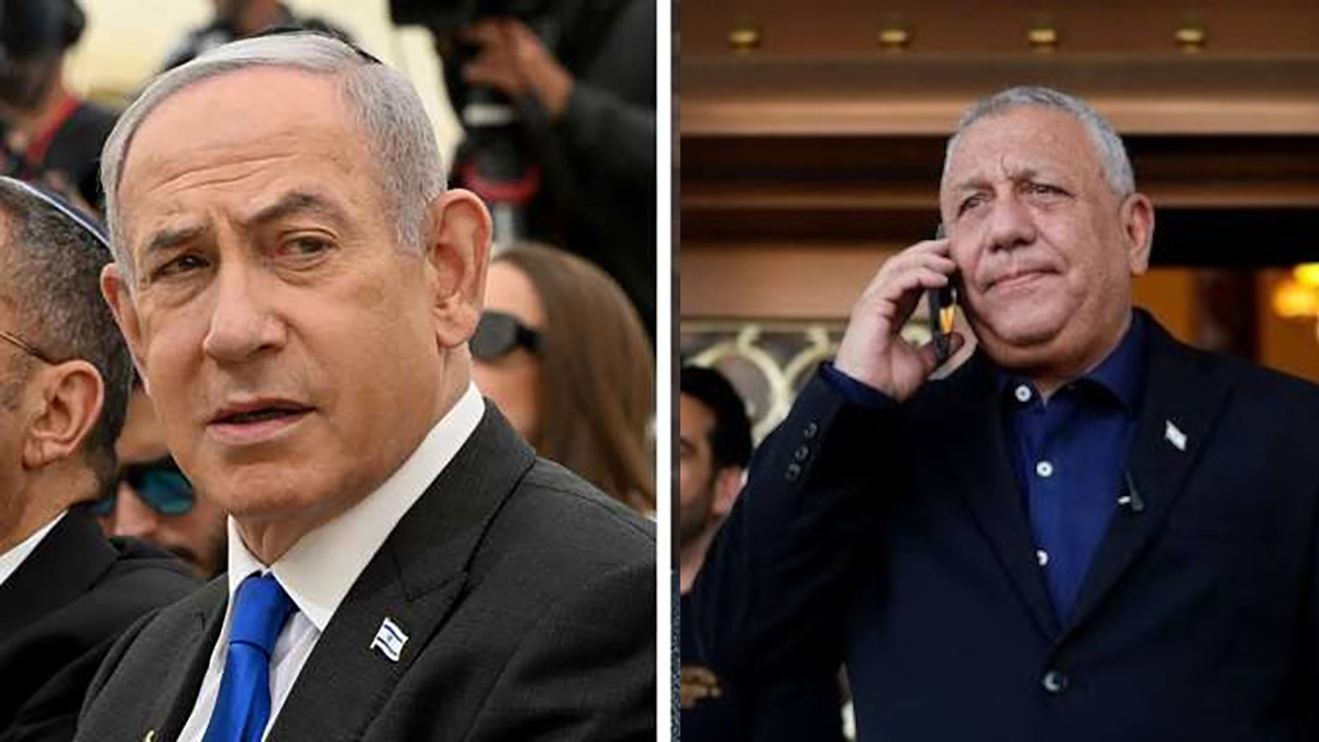 Da sinistra Beniamin Nethanyahu e Gadi Eisenkot