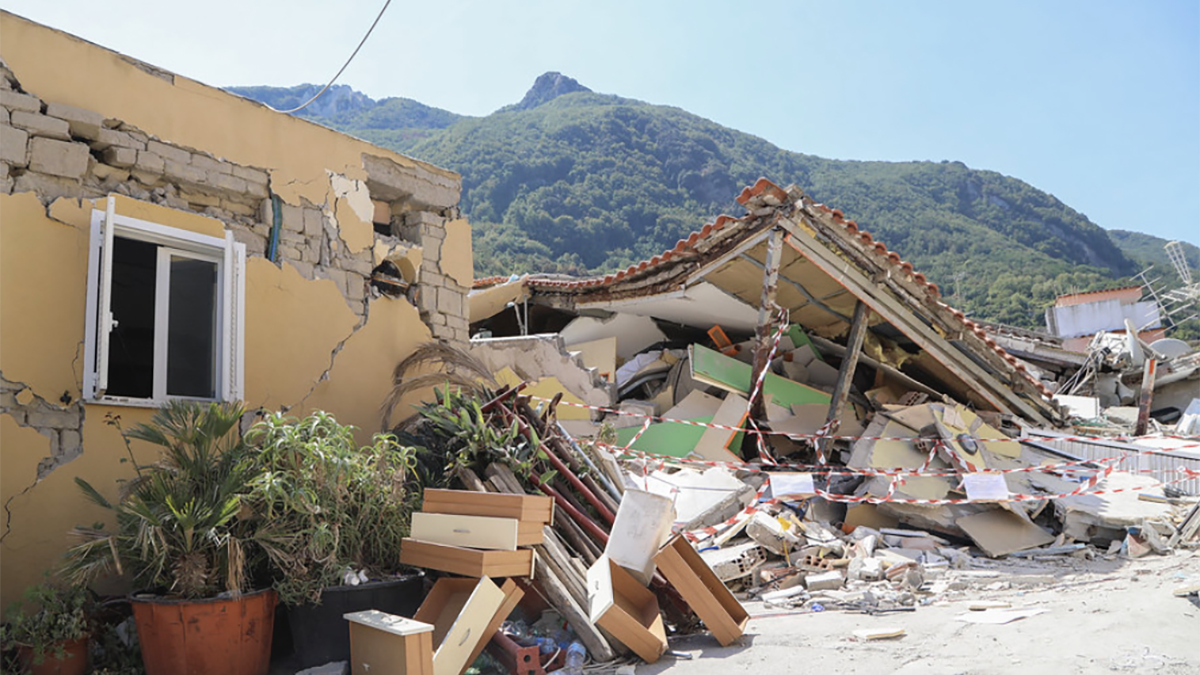 Case distrutte dal terremoto in Venezuela