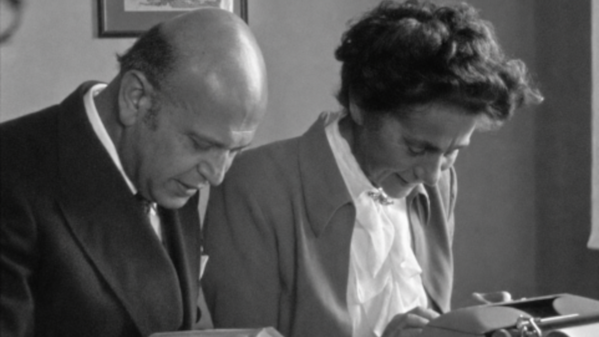 Da sinistra Ernst Bernhard e Dora Friedländer