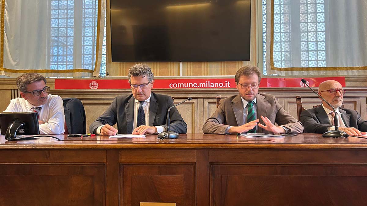 Da sinistra Davide Romano, Manfredi Palemri, Alessandro Pecoraro e Alessandro Litta Modignani