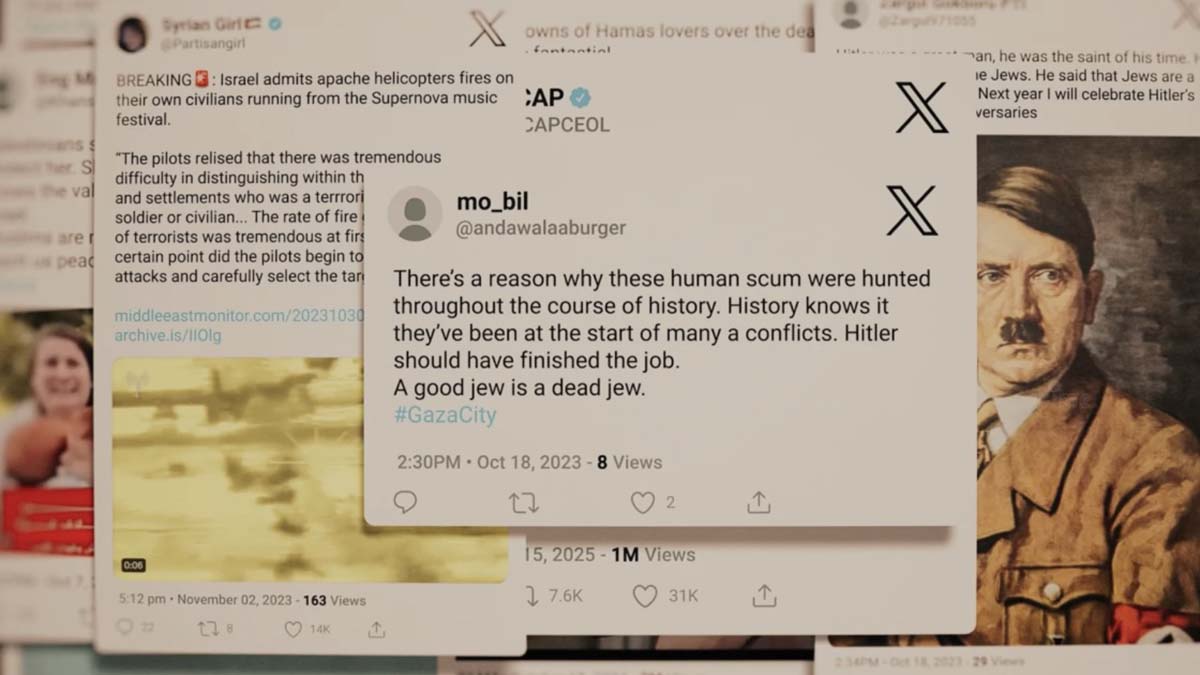 Messaggi social contro ebrei