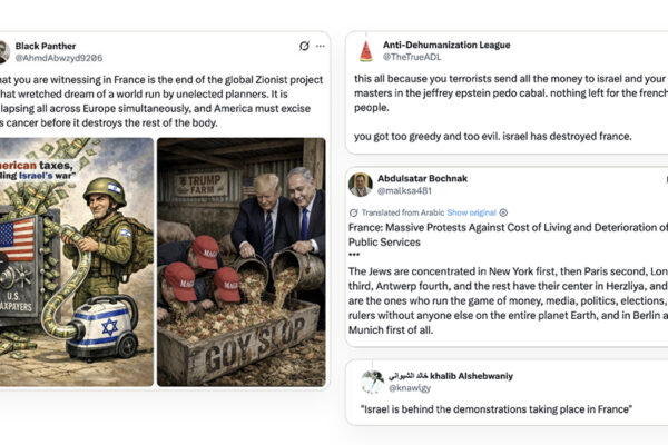 Post sui social che colpevolizzano ebrei e Israele delle proteste in Francia